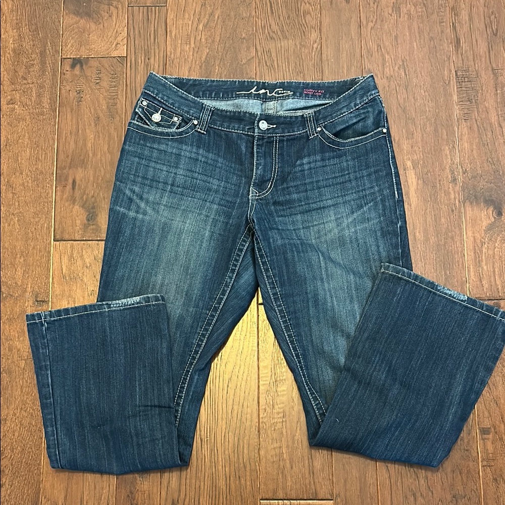 INC International Concepts Women's Dark Blue Boot Cut Jeans